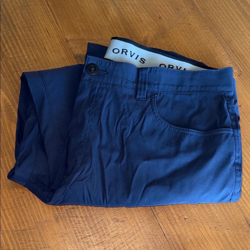 Orvis Men's Dark Blue Chinos